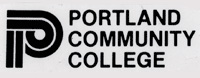 Graphic P to the left of the words Portland Community College