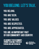 Thumbnail of 'you belong, let's talky poster