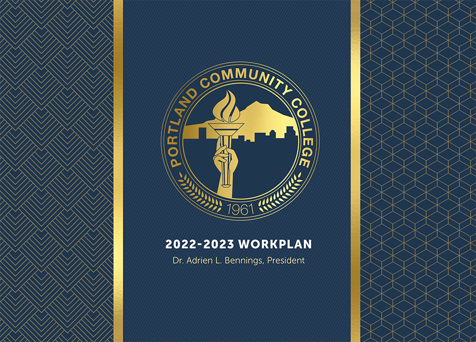 Cover page of president's workplan