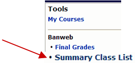 menu under faculty tab