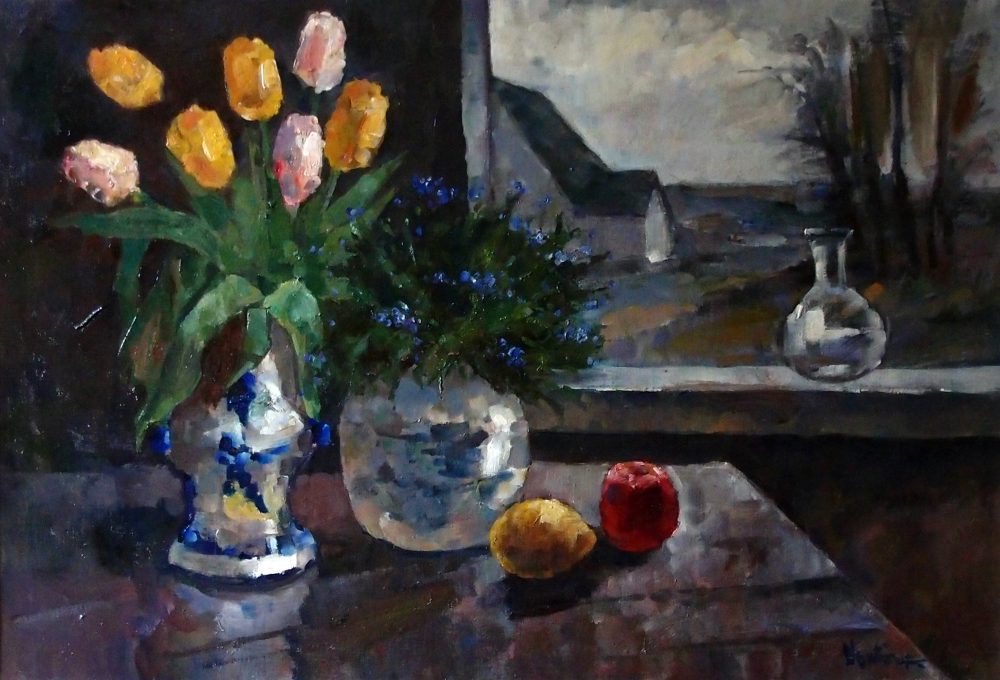 Tulips and Forget-me-Nots