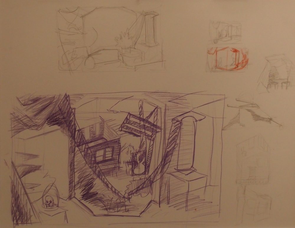 Facing North (Drawing)