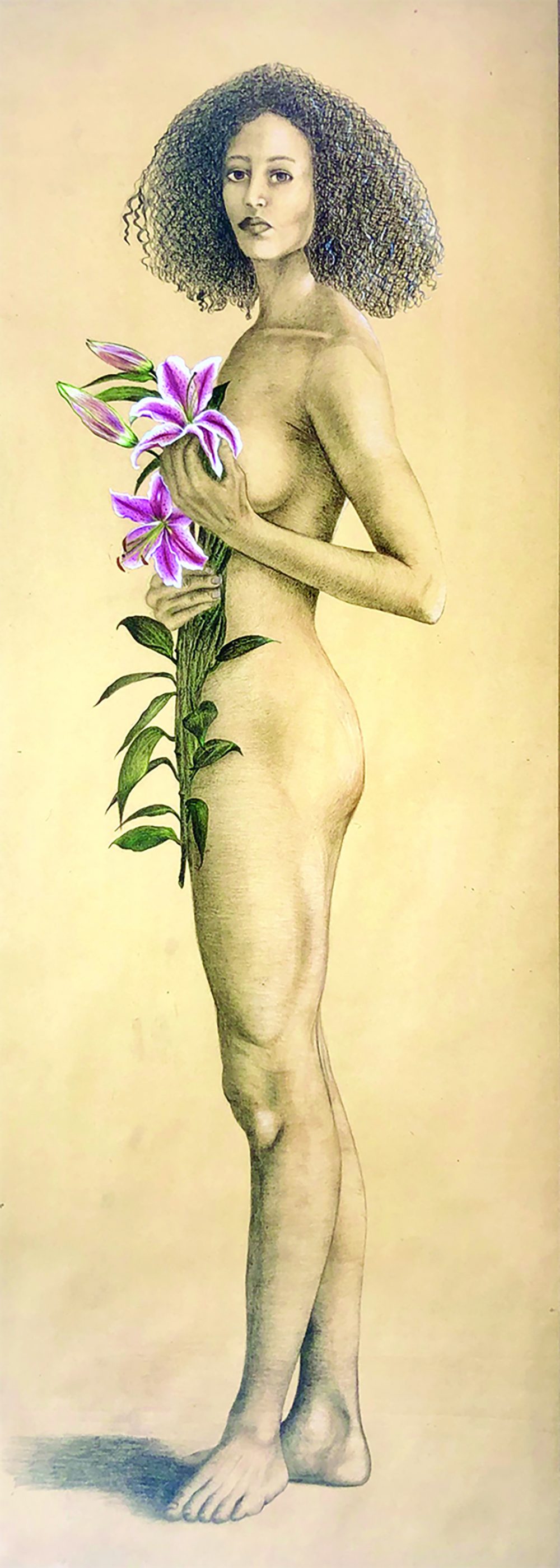 Untitled, (woman with flower)