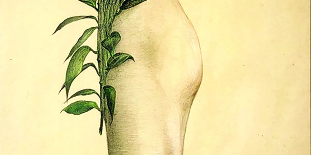 Untitled, (woman with flower)