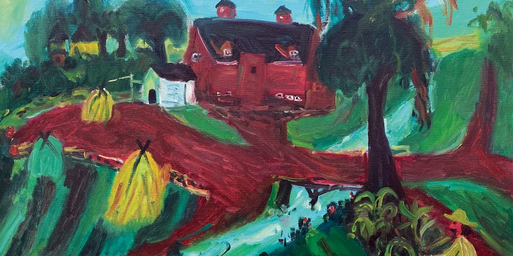 Untitled, (Farm landscape)