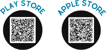 QR codes for play store and apple store 