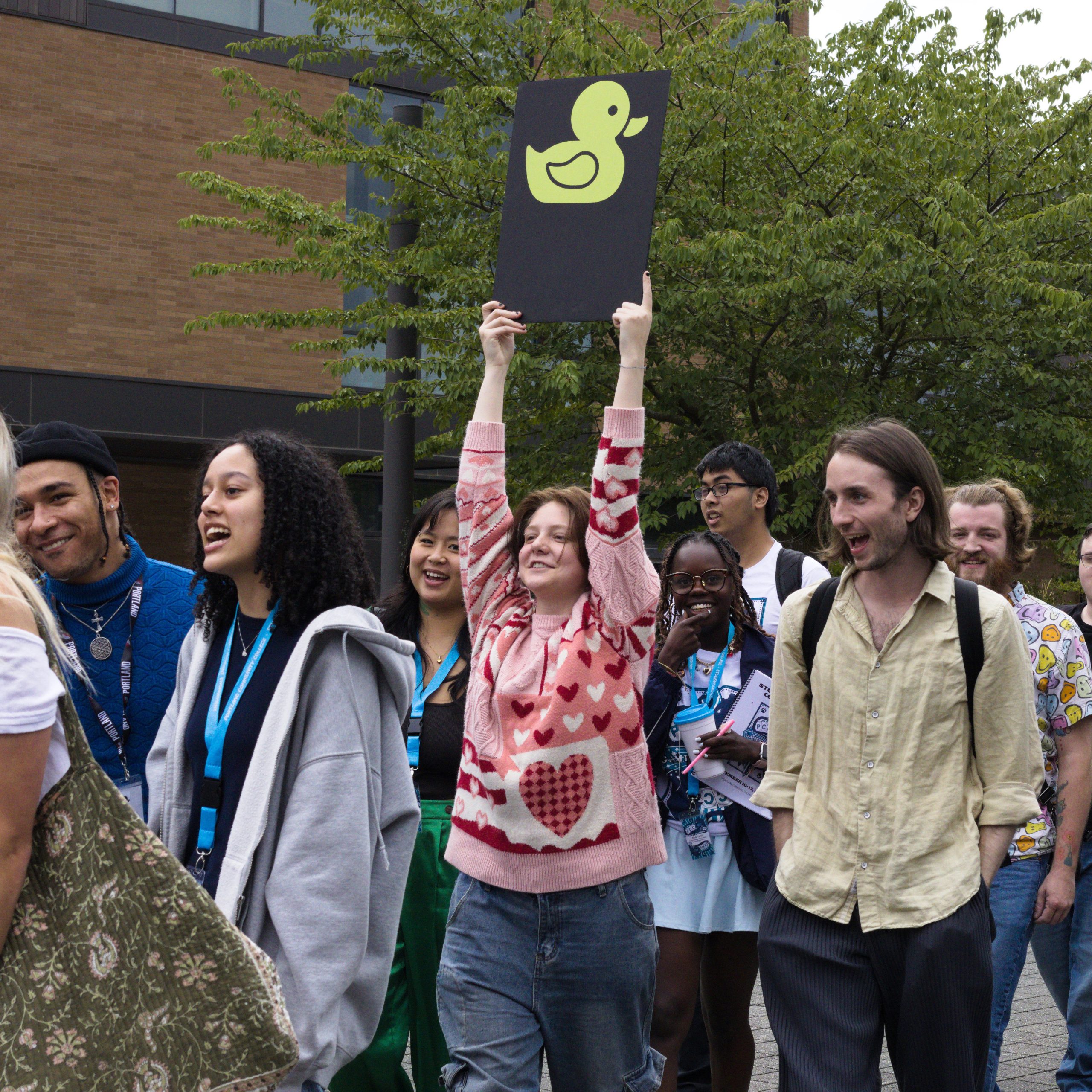 Marching on campus