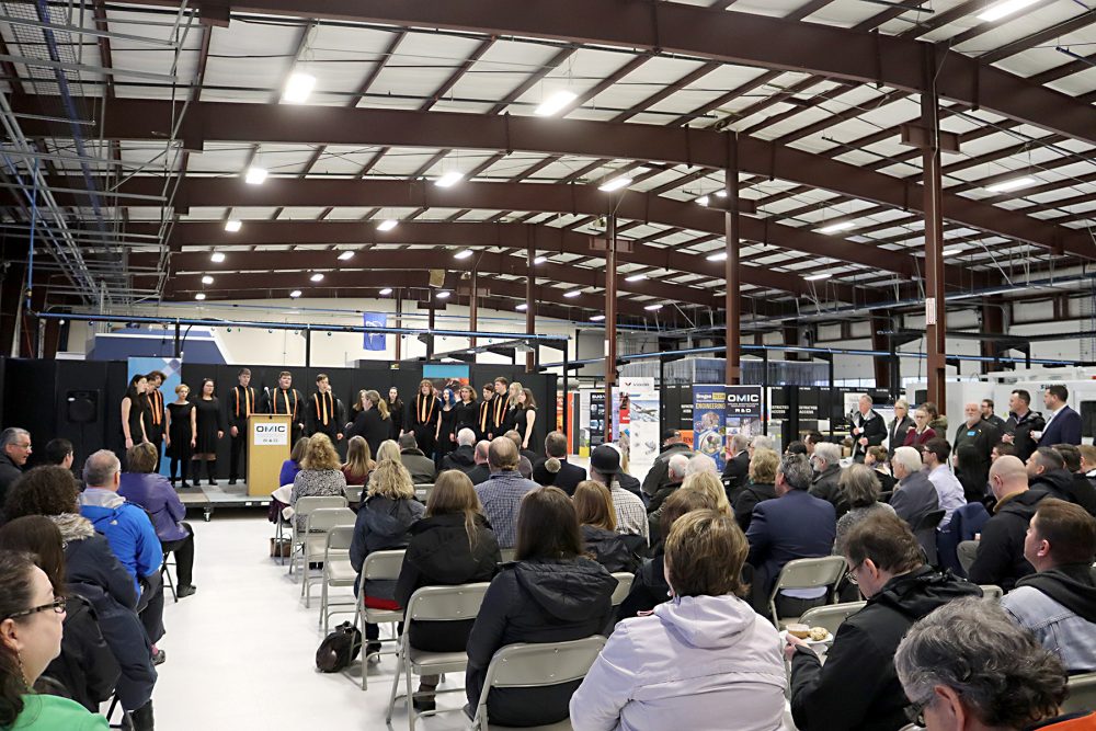 People watching a presentation