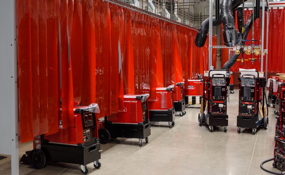 Weld shop booths and equipment