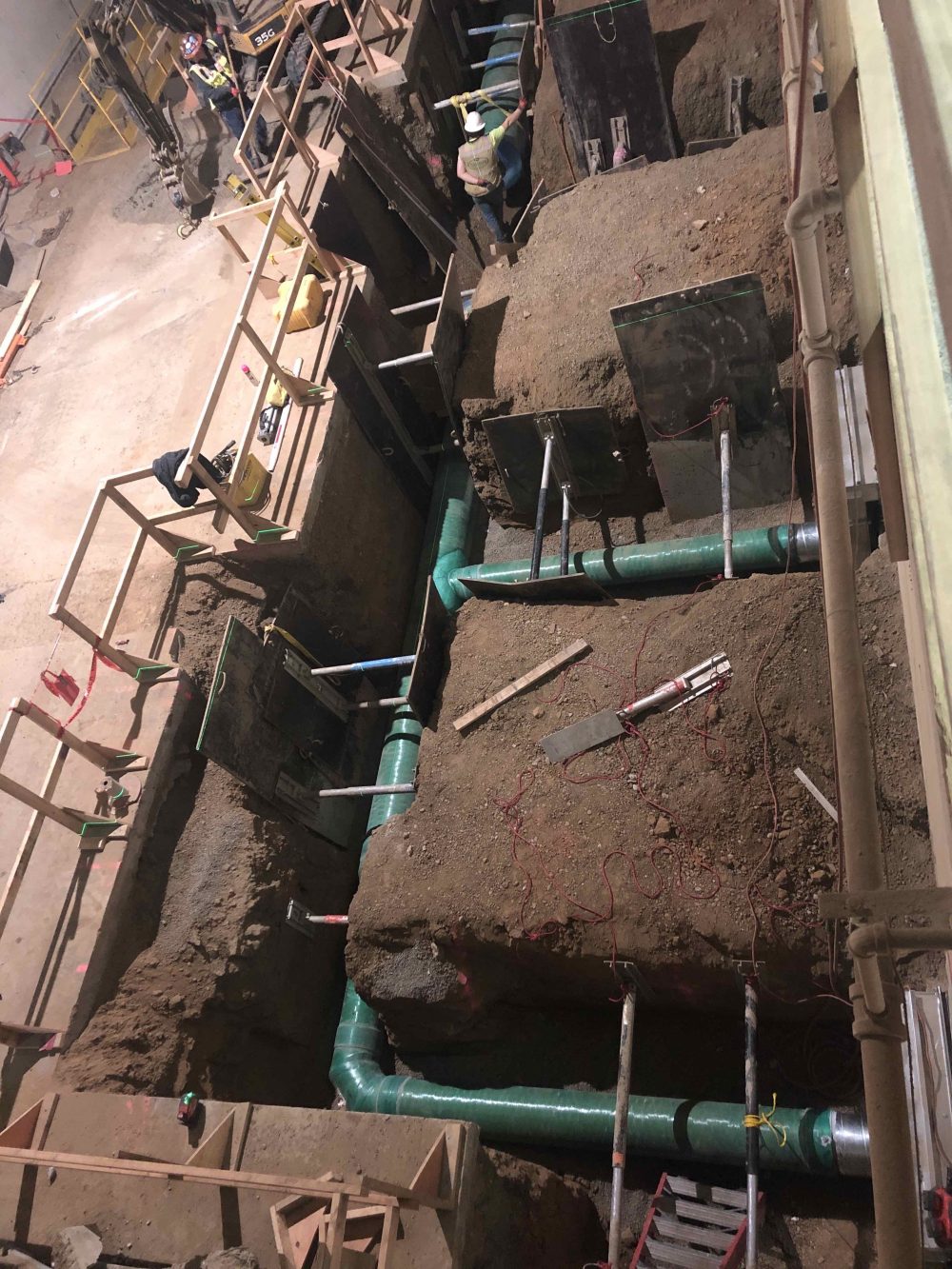 Underground HVAC installation