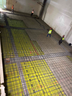 HT room 118 prepared for concrete pouring