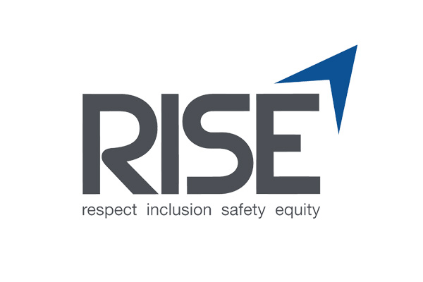 RISE (Respect, Inclusion, Safety, Equity) logo