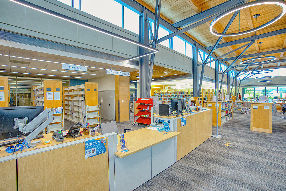 Library front desk