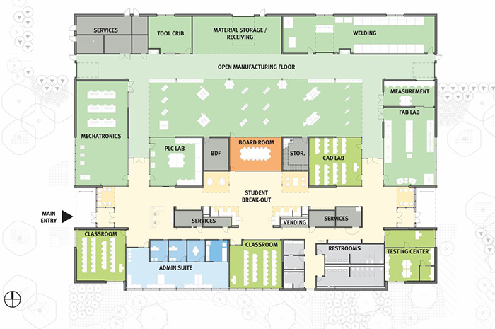 OMIC Floor plan diagram