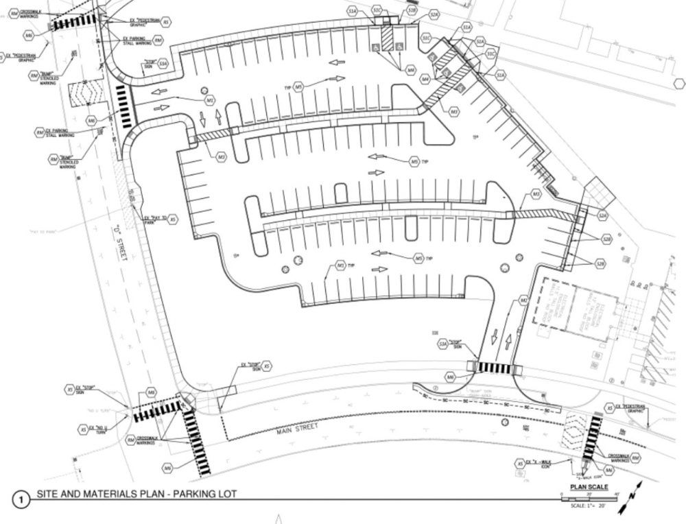 Rock Creek Parking lot E site plan