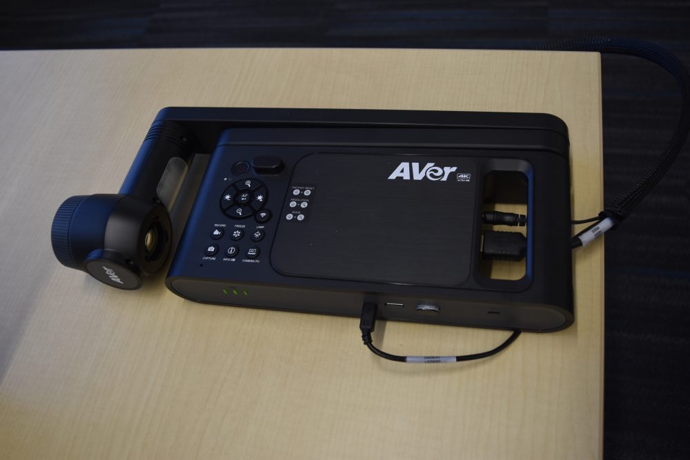 Document camera used by instructors to present at their lectures