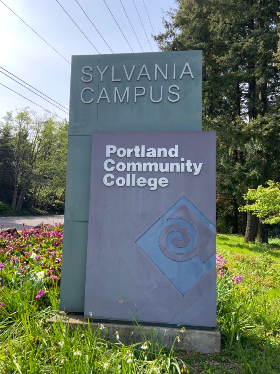 Campus entry sign