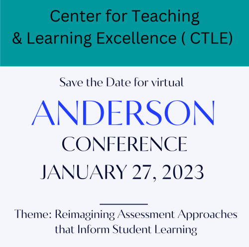 Conference poster for 2023 Anderson Conference