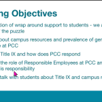 Know your IX: How faculty can support Title IX at PCC