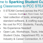 Sparking Student Curiosity - PCC STEAM Centers