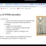 Screenshot of the Teaching Week 2024 Presentation, "Exploring 7 Principles for Equitable and Effective STEM Education, Together"