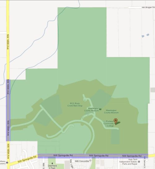 Rock Creek campus map