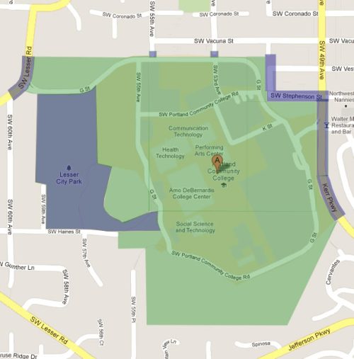 Sylvania campus map
