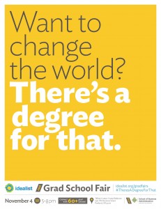 Want to change the world? There's a degree for that.