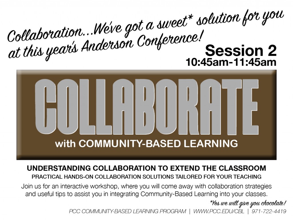 2015 Anderson Conference CBL Workshop Promo