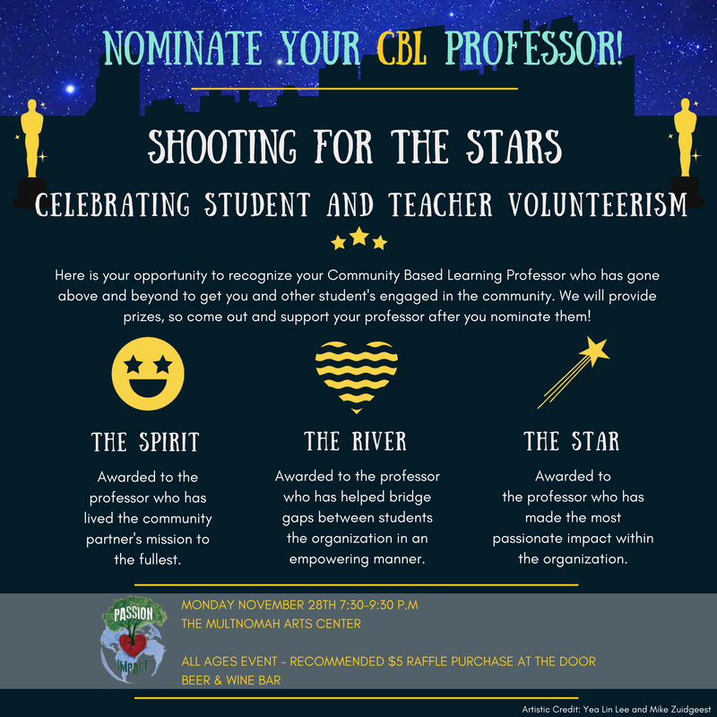 Passion Impact professor nomination