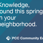 Knowledge found this spring in your neighborhood.