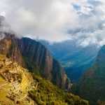 Panorama of Machu Picchu, Huayna Picchu and Sacred Valley