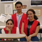 3 student lab assistants