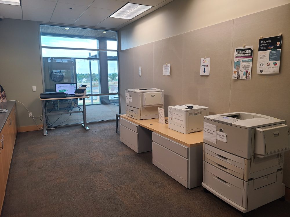 Printers in the rock creek computer lab