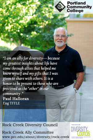 Paul Halloran photo and quote (below)