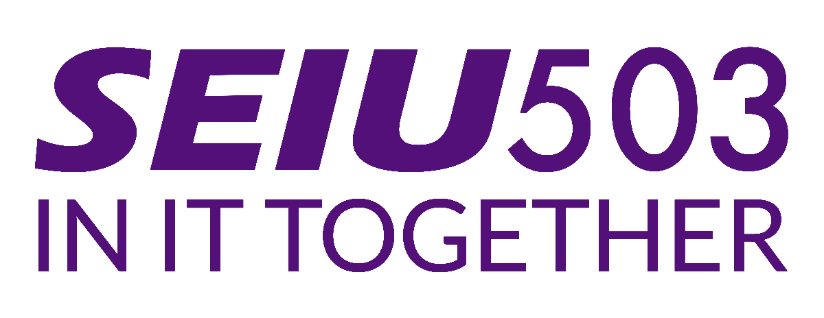 SEIU 503 in it together logo