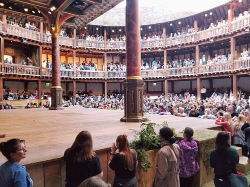 Photo student took of the Globe Theatre