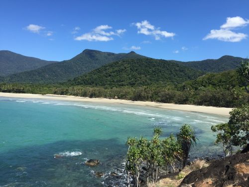 Image of Turle Rock - water and pretty green background