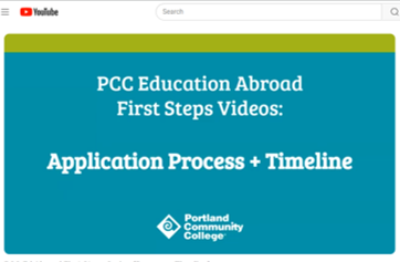 Application Process and Timeline Video