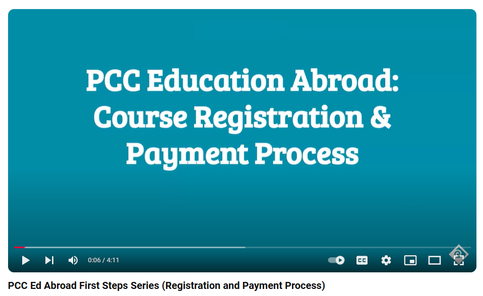 Admitted Students | Education Abroad at PCC