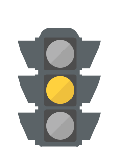 yellow stoplight icon