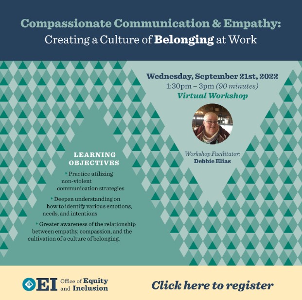 Compassionate Communication & Empathy: Creating a Culture of Belonging at Work Flyer