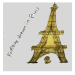 What is your dream? Fulfilling dream in Paris. Now I say Adieu!