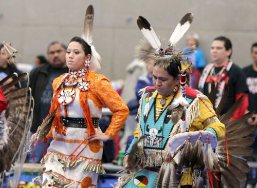 Dancers at the Winter Powwow