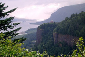 Vista House in the Columbia River Gorge