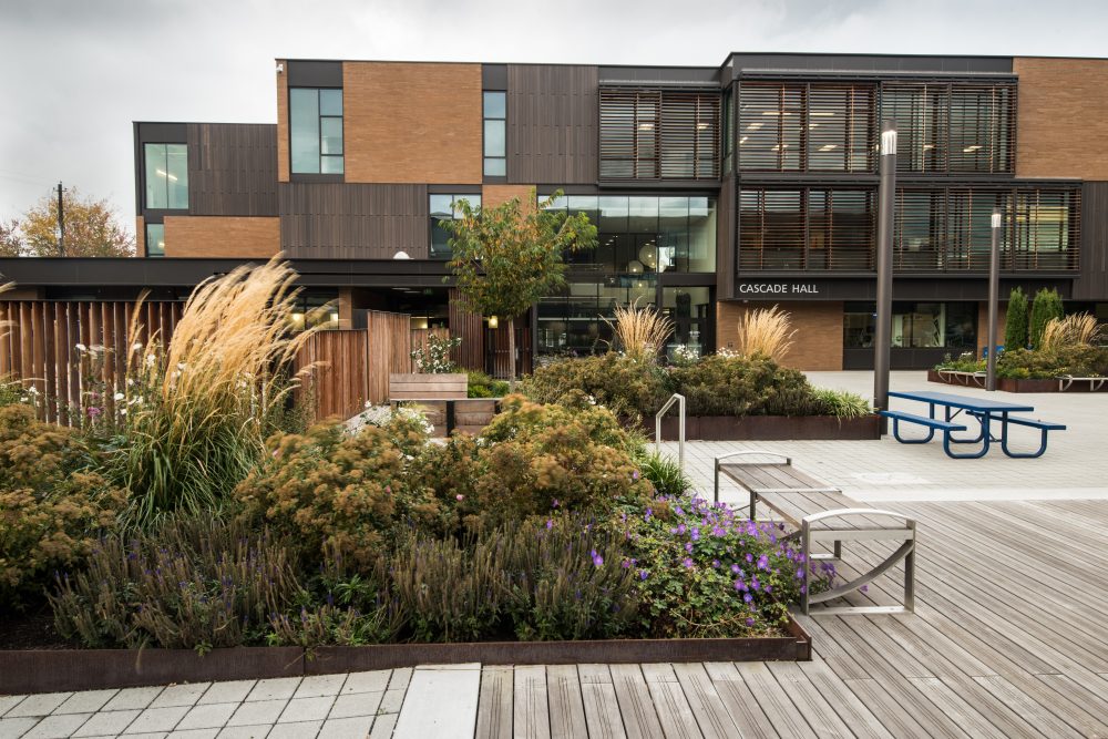 outside view of the cascade hall building