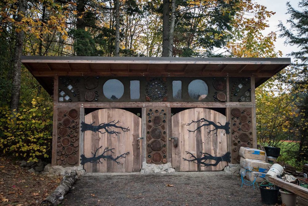 Learning garden doors in the sylvania learning garden