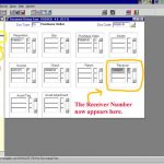 To see what was received click on receiver information. The receiving number now appears in the receiver field.