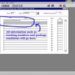 All informaiton such as tracking numbers and packages conditions will go here