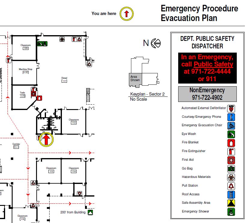 Evacuation Map Example